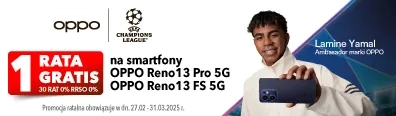 TELE - smartfony - Oppo Reno serii 13 - premiera - 0225 - raty - belka mobi 396x116