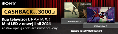 RTV - telewizory - Sony - cashback do 3000 zł - 1124 - belka 396x116