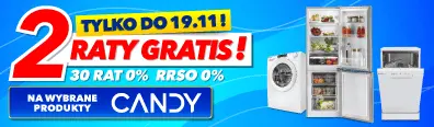 AGD - Candy 2 raty gratis - 1124 - baner główny mobi belka 396x116