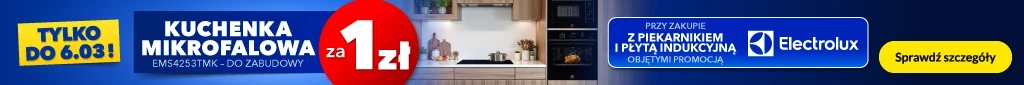 AGD - Electrolux mikrofala za 1 zł - 0226 - baner główny belka 1024x85 piekarniki i płyty, mikrofale zab.
