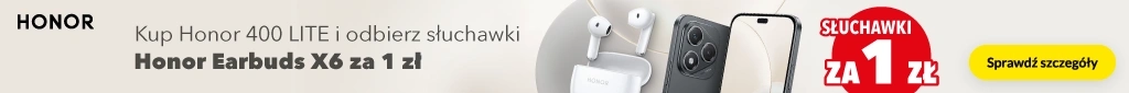 TELE 159 - smartfony - Honor 400 LITE + słuchawki Honor Earbuds X6 - 0425 - belka 1024x85