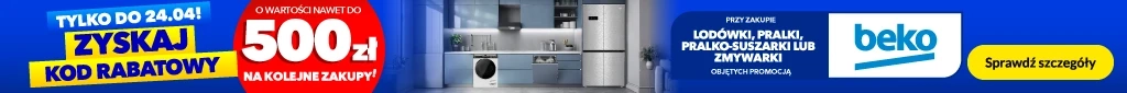 AGD Zyskaj kod rabatowy do 500zł - Beko - 0426 - baner główny belka 1024x85 - kat. pralki, suszarki, zmywarki, lodówki