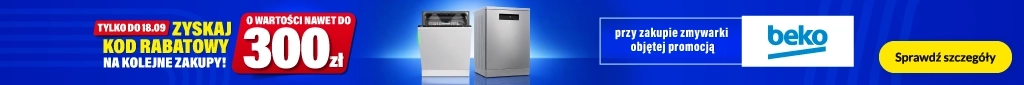 Zyskaj kod na kolejne zakupy o wartości do 300zł - promocja na wybrane zmywarki marki Beko - belka 1024x85