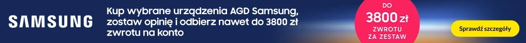 AGD - Samsung - Odbierz do 3800 zł zwrotu - baner główny belka 1024x85 zabudowa i duże agd