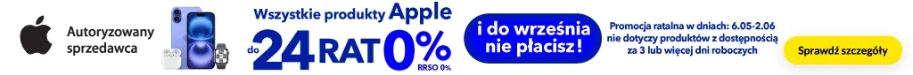 Raty - Apple - Do 24 rat 0% na wszystkie produkty Apple - 0525 - belka 1024x85