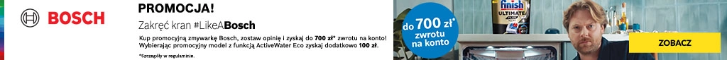 AGD - Bosch zmywarki 700zl  premii 0225 - baner główny belka 1024x85