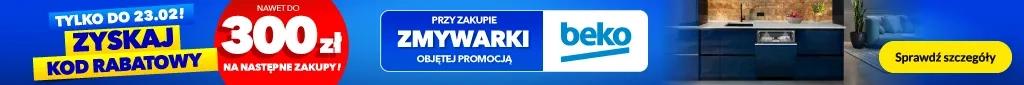 AGD - Kod do 300zł za zakup  zmywarki Beko - 0226 - baner główny belka 1024x85 - kat.zmywarki do zabudowy, zmywarki