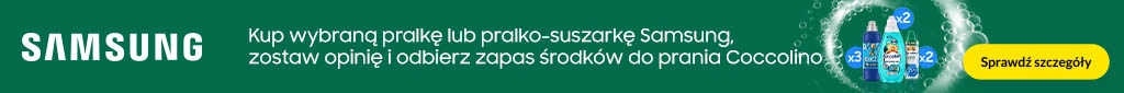 AGD - Samsung z Coccolino - 1225 - baner główny belka 1024x85 - kat. pralki,  pralko-suszarki-