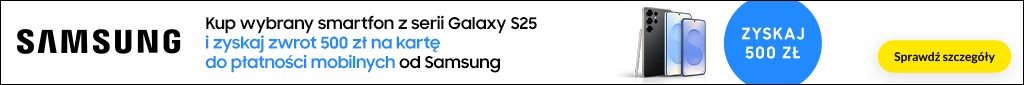 TELE - smartfony - Samsung Galaxy S25 - zwrot na kartę - 0425 - belka 1024x85