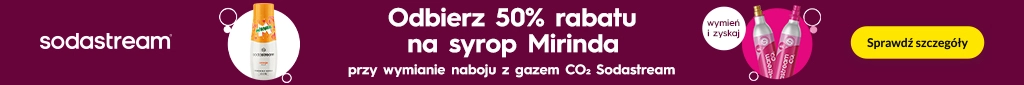 AD - Sodastream syrop taniej - 0526 belka 1024x85 czajniki elektryczne, wkłady do dzbanków, dzbanki filtrujące i saturatory, syropy
