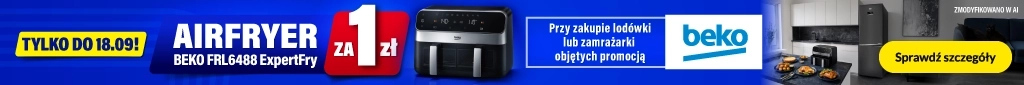 Beko - Lodówka + Airfryer za 1 zł - belka 1024x85