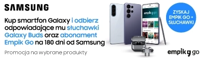TELE398 - Samsung Ax7 Family + Buds3, S26 Family + Buds3 Pro wraz z Empik GO - 0926 - belka mobi 396x116
